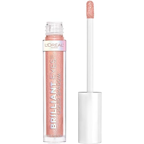 L'Oreal Paris Brilliant Eyes Shimmer Liquid Eye Shadow, Longwearing Lasting Shimmer, Crease Resistant, Flake-Proof, Precision Applicator, Quick Dry Beauty & Personal Care L'Oreal Paris