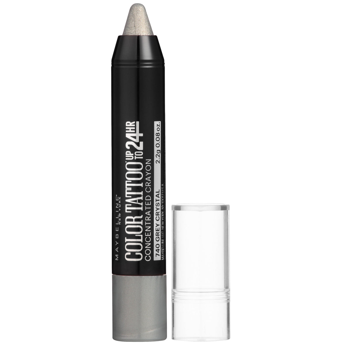 Maybelline New York Eyestudio ColorTattoo Concentrated Crayon,740 Grey Crystal, 0.08 oz.