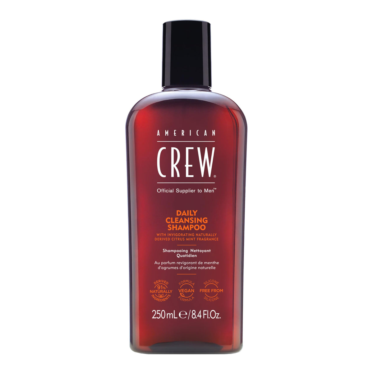 American Crew Men's Daily Cleansing Shampoo, Citrus Mint, 8.45 fl oz