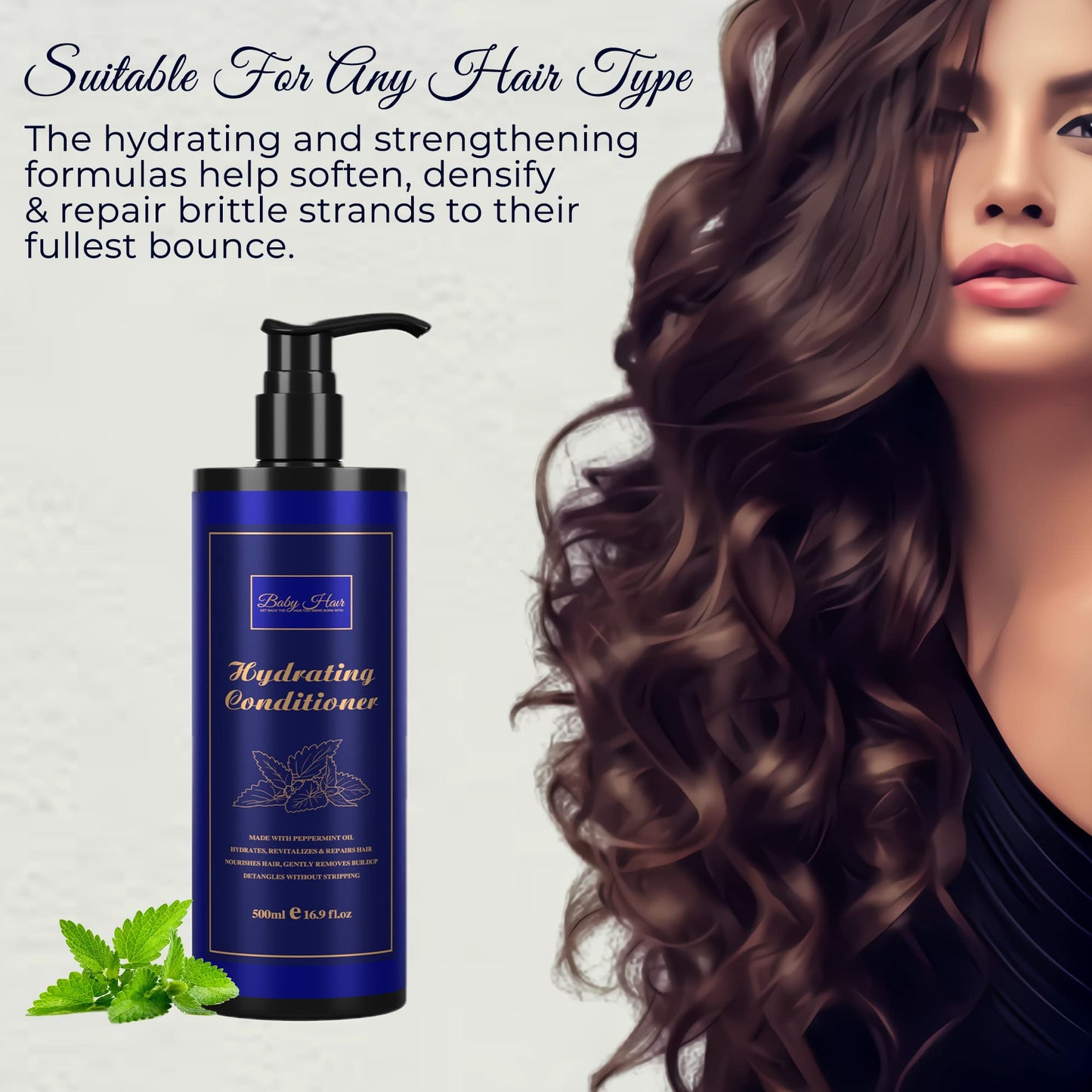 Baby Hair, Hydrating Revitalizing Conditioner, 16.9oz Beauty & Personal Care BABY HAIR