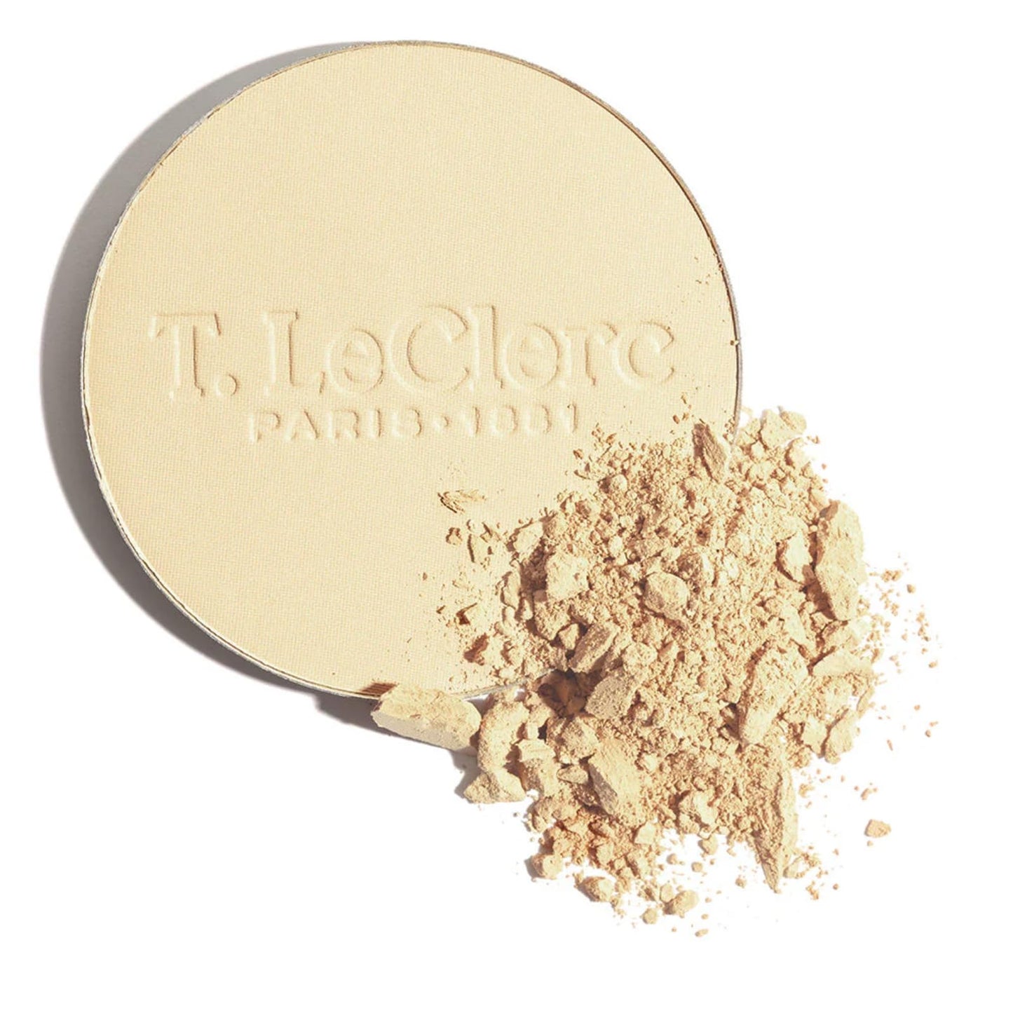 T. Leclerc Compact Pressed Powder - Super-Blendable Face Makeup Longwear Portable Matte Finish for Radiant Natural Medium to Full Coverage Airbrushing Beauty & Personal Care T. LeClerc