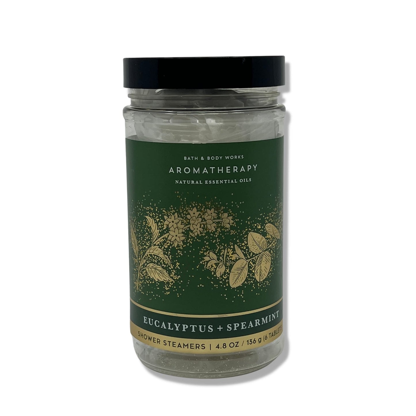 Bath & Body Works - Aromatherapy - Shower Steamers, 6 Tablets Each - 2 Pack Bundle - Lavender Vanilla and Eucalyptus Spearmint Beauty and Personal Care Bath & Body Works