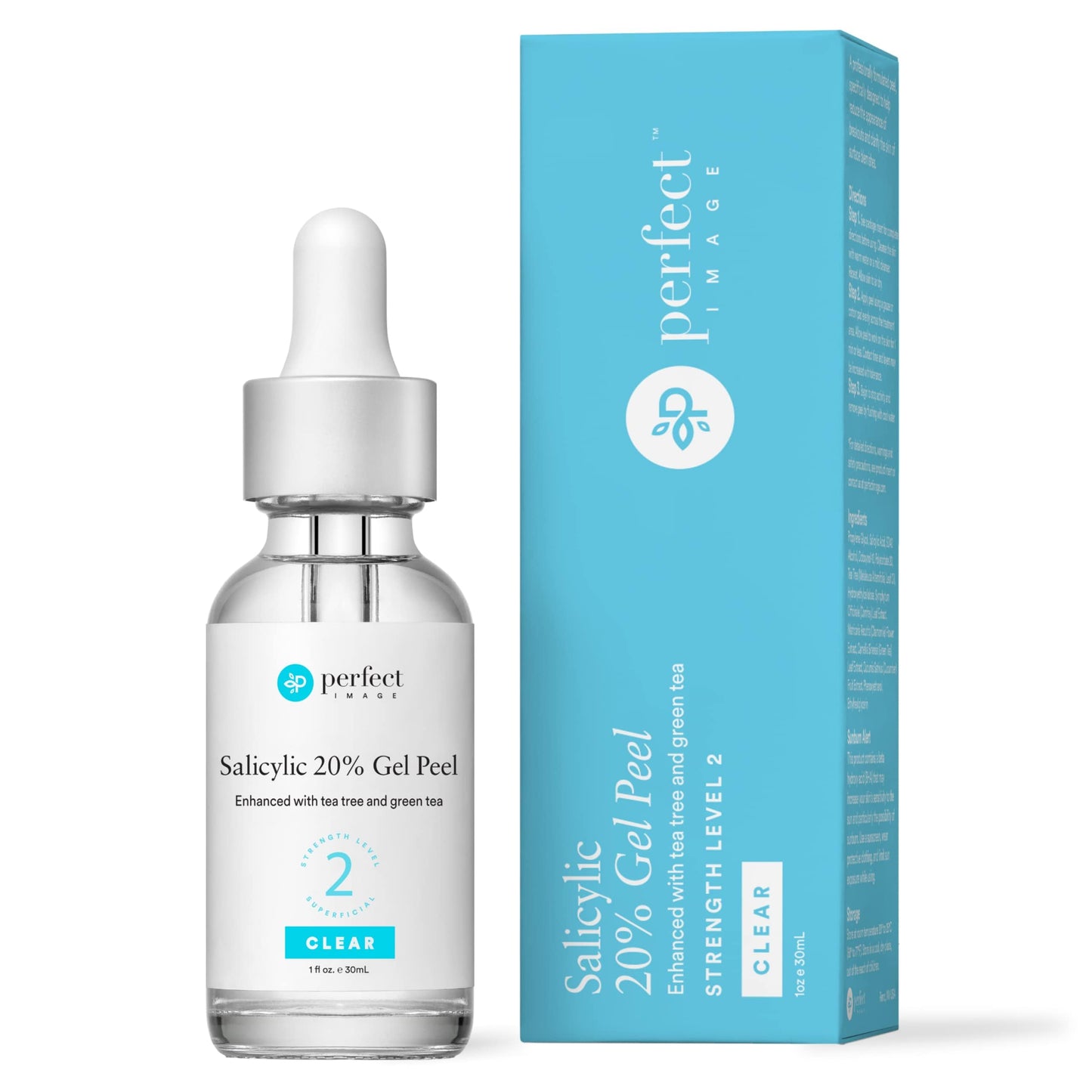 Salicylic Gel Chemical Peel - Enhanced with Green Tea Extract and Tea Tree Oil (20% Strength) Beauty & Personal Care Perfect Image