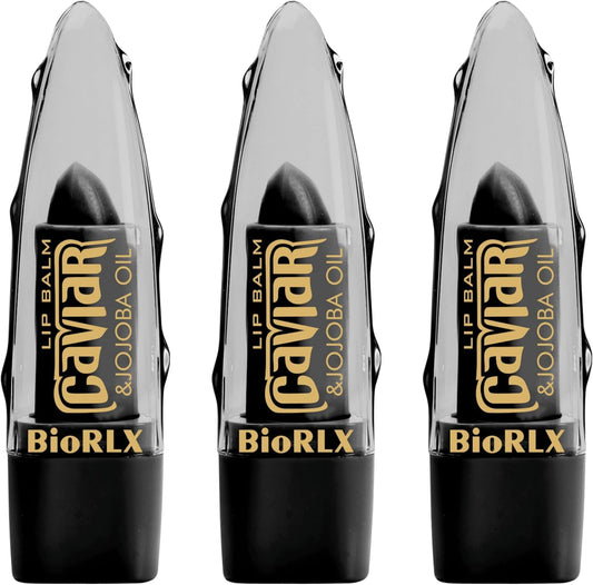 BioRLX Caviar & Jojoba Oil Lip Balm - Luxurious Color-Free Lip Care for Intense Moisture and Smoothness (There Lip Balm) (Caviar & Jojoba, 0.12 Ounce Beauty and Personal Care BioRLX