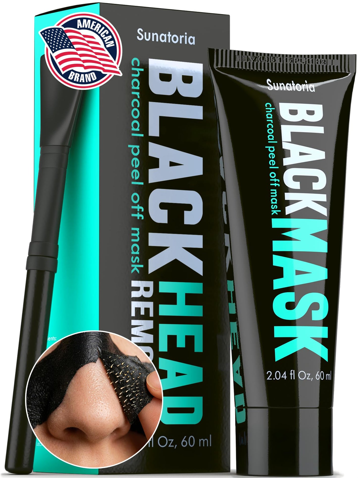 SUNATORIA Original - Black Peel Off Face Mask - Charcoal Pore Mask - Helps Remove Excess Oil & Lift Away Surface Impurities - Botanical Extracts Beauty and Personal Care SUNATORIA