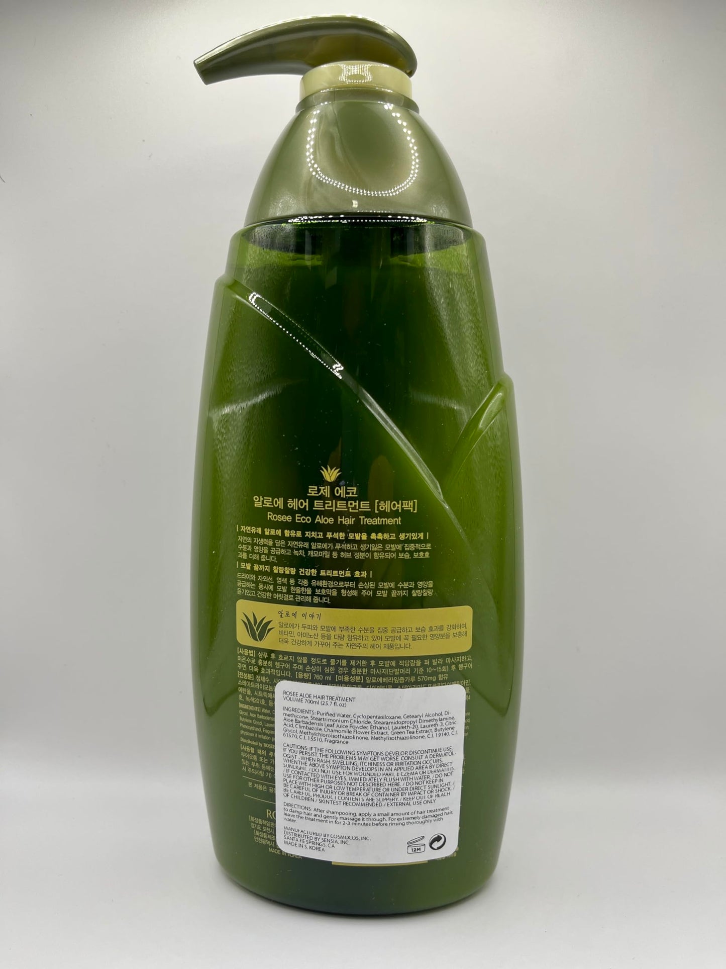 ROSEE ECO ALOE HAIR TREATMENT 760ml Beauty & Personal Care SOMANG