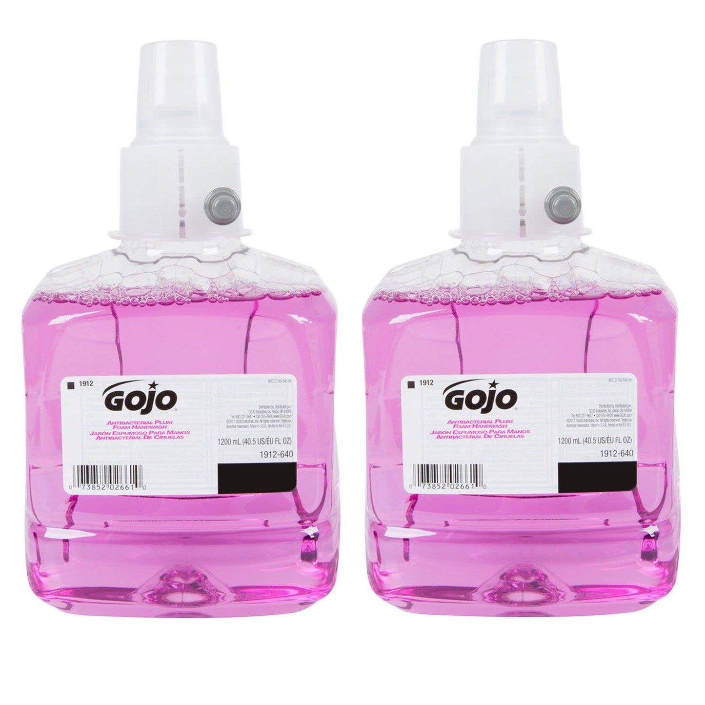 GOJO Antibacterial Foam Handwash, Refill, Plum, 1200mL Refill, 2/Carton Beauty & Personal Care GOJO
