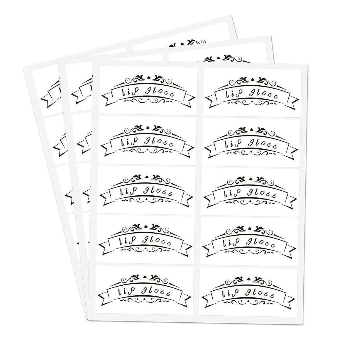 Lip Gloss Tube Stickers,2x1 Inch Clear Roller Bottles Stickers,Waterproof Label for Personalized DIY Lip Gloss Bottle,200 Pcs Per Pack Beauty & Personal Care Besttile