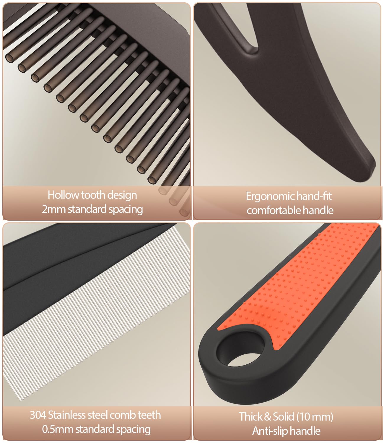 Dandruff Comb Removal 2PC Hollow Fine Tooth Scalp Detox Hair Care Tool Beauty and Personal Care EHBELIF