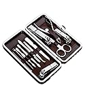 Tseoa Manicure, Pedicure Kit, Nail Clippers, Professional Grooming Kit, Nail Tools with Luxurious Travel Case, Set of 12 … (nail clippers 12pcs) Beauty & Personal Care TSEOA