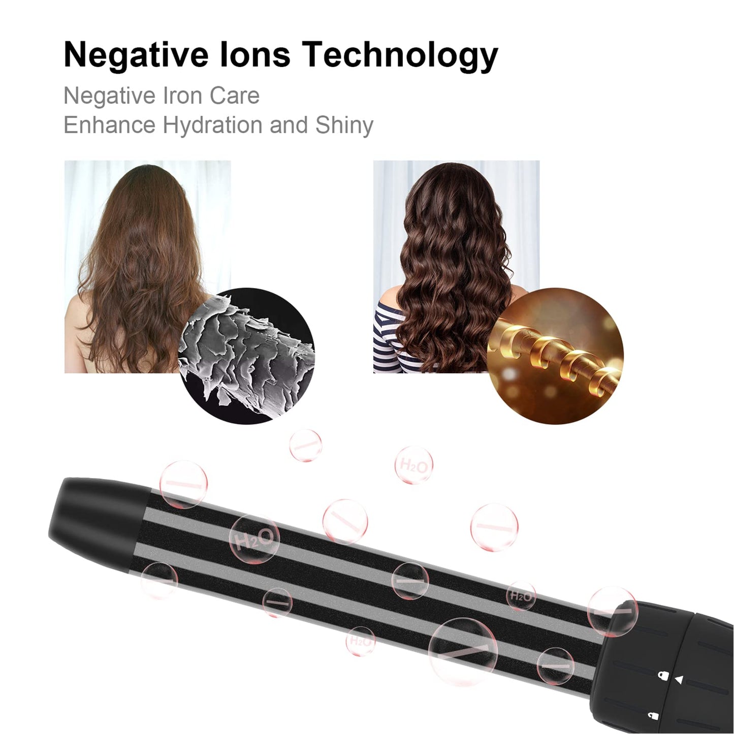 Curling Iron,PARWIN PRO BEAUTY 7 in 1 Curling Wand Set with 7 Interchangeable Barrels and Heat Protective Glove Auto Shut Off Dual Voltage Beauty & Personal Care PARWIN PRO BEAUTY