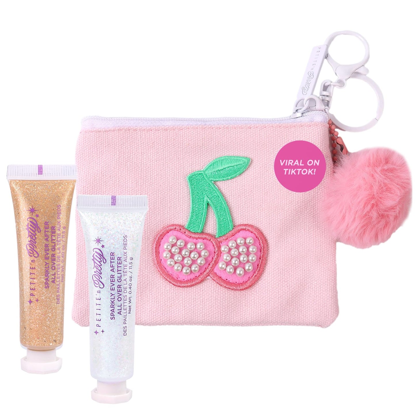 Petite N Pretty Sparkly Ever After Glitter Gift Set for Eyes, Cheeks, and Body, All-Over Glitter in Iridescent Angel & Sunbeam Gleam Shades, & Pink Beauty & Personal Care Petite 'N Pretty