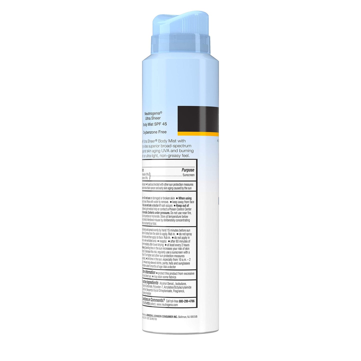 Neutrogena Ultra Sheer Spf#45 Body Mist Full Reach Spray 5 Ounce (148ml) (3 Pack) Beauty & Personal Care Neutrogena