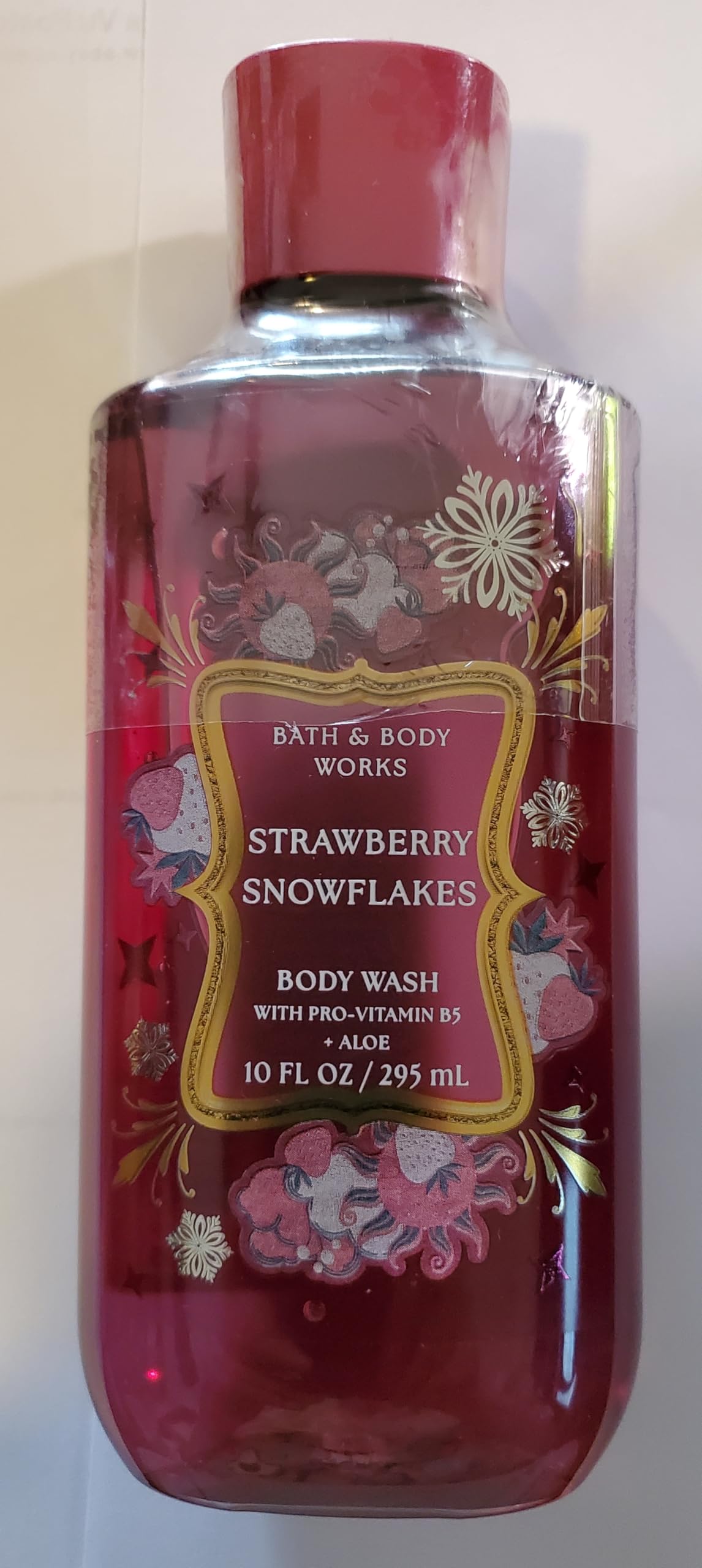 Bath & Body Works Women's Strawberry Snowflakes Body Lotion and Body Gel Wash 2 Piece Set Beauty & Personal Care Bath & Body Works