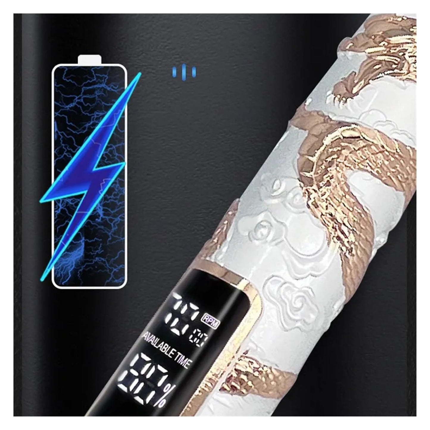 Razors LED Display Engraving Portable Hair Trimmer Waterproof Long Standby Salon and Home Rechargeable Electric Clipper(H78) Beauty and Personal Care EWKYLSEM