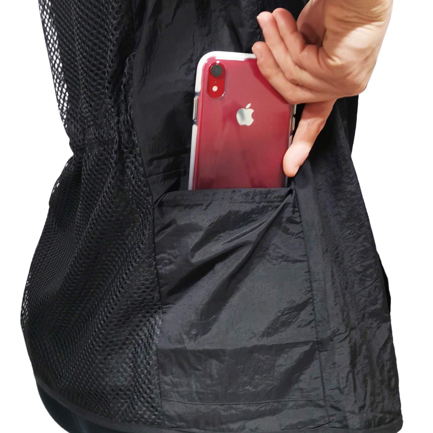 CHARLENE Ivy Short Sleeves Jacket, Mesh Back Hair Water Repellent - Taffeta, Lace, and Mesh Details - Zipper Closure - Machine Washable - Stylish Beauty & Personal Care CHARLENE