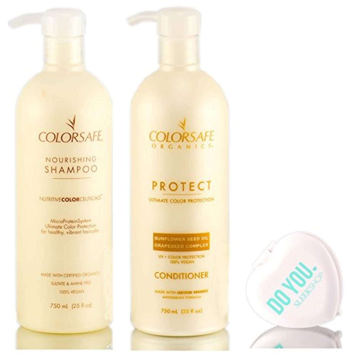 All Nutrient COLOR SAFE Shampoo & Conditioner DUO Set, extends color life (with Sleek Compact Mirror) (25 oz / 750ml Large DUO Kit) Beauty & Personal Care All Nutrient