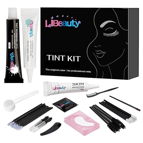 Libeauty Lash Color Kit Black Eyelash Color Volumizing Eyebrow Hair Coloring Kit DIY Use At Salon Or Home Natural Eyelash Treatment Beauty & Personal Care Libeauty