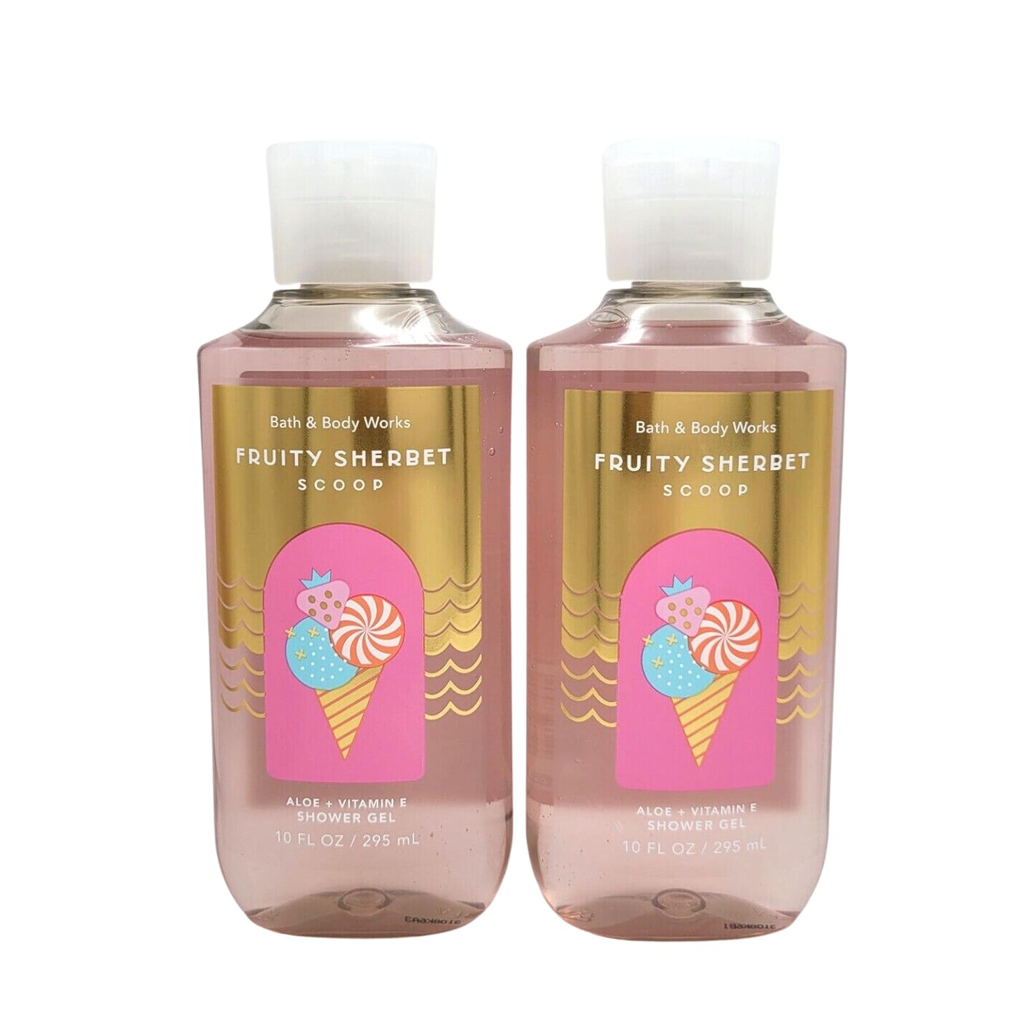 Bath & Body Works Shower Gel Gift Set 10oz Each Pack of 2 (Fruity Sherbet Scoop) Beauty & Personal Care Bath & Body Works