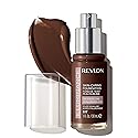 Revlon Illuminance Skin-Caring Liquid Foundation, Hyaluronic Acid, Hydrating and Nourishing Formula with Medium Coverage, 617 Ebony, 1 fl oz Beauty & Personal Care REVLON