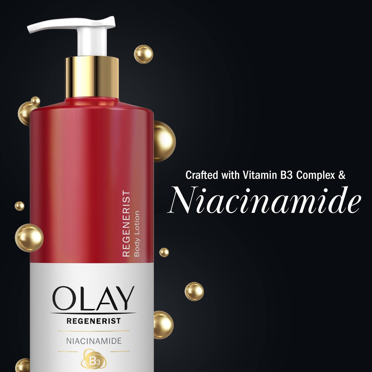 Olay Body Lotion for Women, Age Defying & Hydrating Dry Skin with Niacinamide 17 fl oz (Pack of 4) Beauty & Personal Care Olay