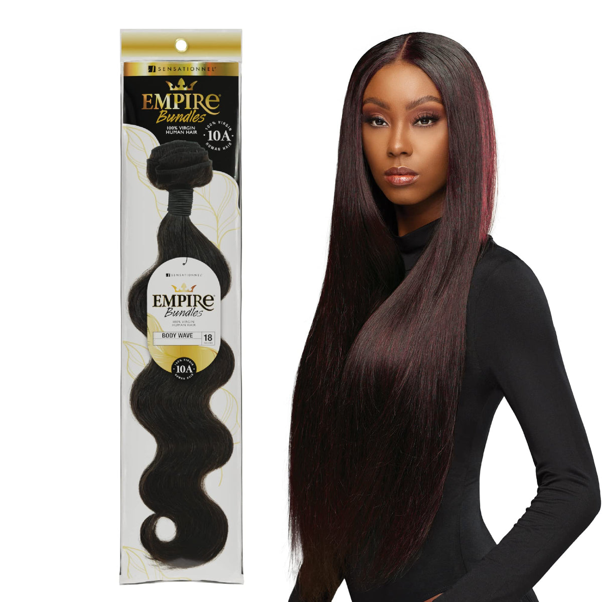 Sensationnel Empire Bundles-Body Wave,1 pack 14 inch, NATURAL/BLACK