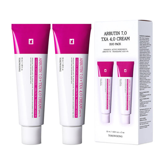 TOSOWOONG Arbutin 7% + Tranexamic Acid 4% Cream, 50ml, 1.69 fl.oz, Pack of 2 Beauty and Personal Care TOSOWOONG Default Title