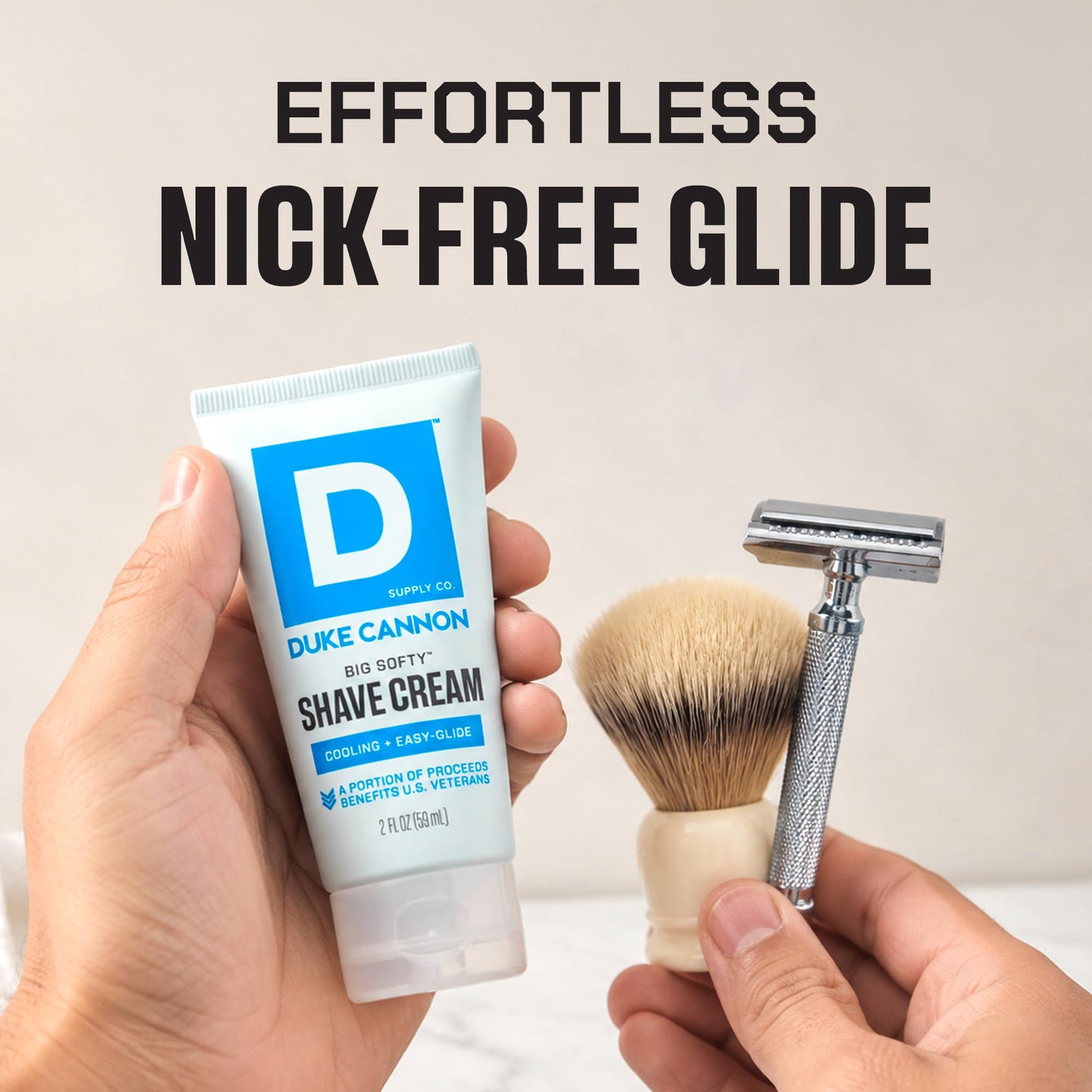 Duke Cannon Supply Co. Big Softy Shave Cream for Men - 2 fl oz - Travel Size - Cooling, Easy-Glide Shave Cream - Made with Aloe Vera & Menthol Beauty and Personal Care Duke Cannon Supply Co.