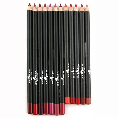 12pc Italia Deluxe Ultra Fine Lip Liner set of 12 color Beauty & Personal Care Italia Deluxe