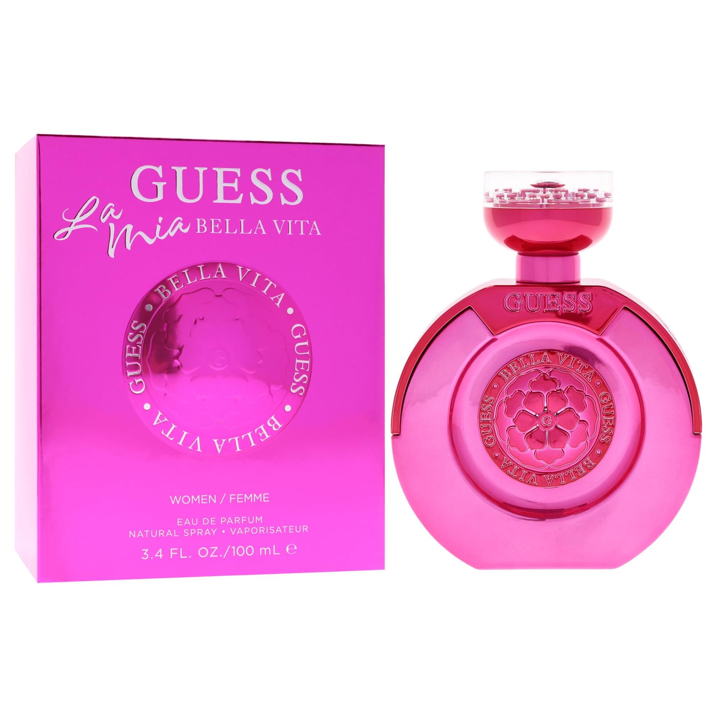 Guess La Mia Bella Vita Eau de Parfum Perfume Spray For Women, 3.4 Fl. Oz. Beauty & Personal Care GUESS