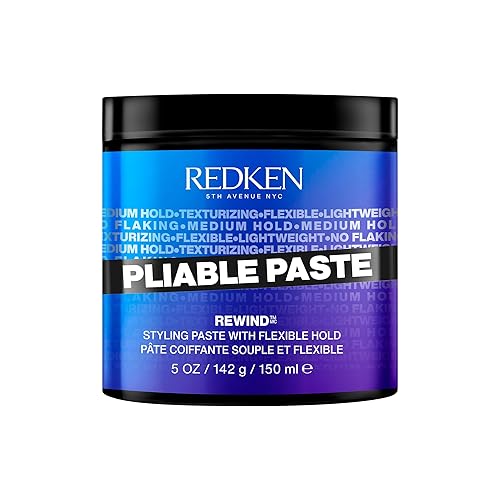 Redken Pliable Styling Paste With Flexible Hold For All Hair Types - Adds Lightweight, Flexible Texture & Moisture, Medium Hold Beauty & Personal Care Redken