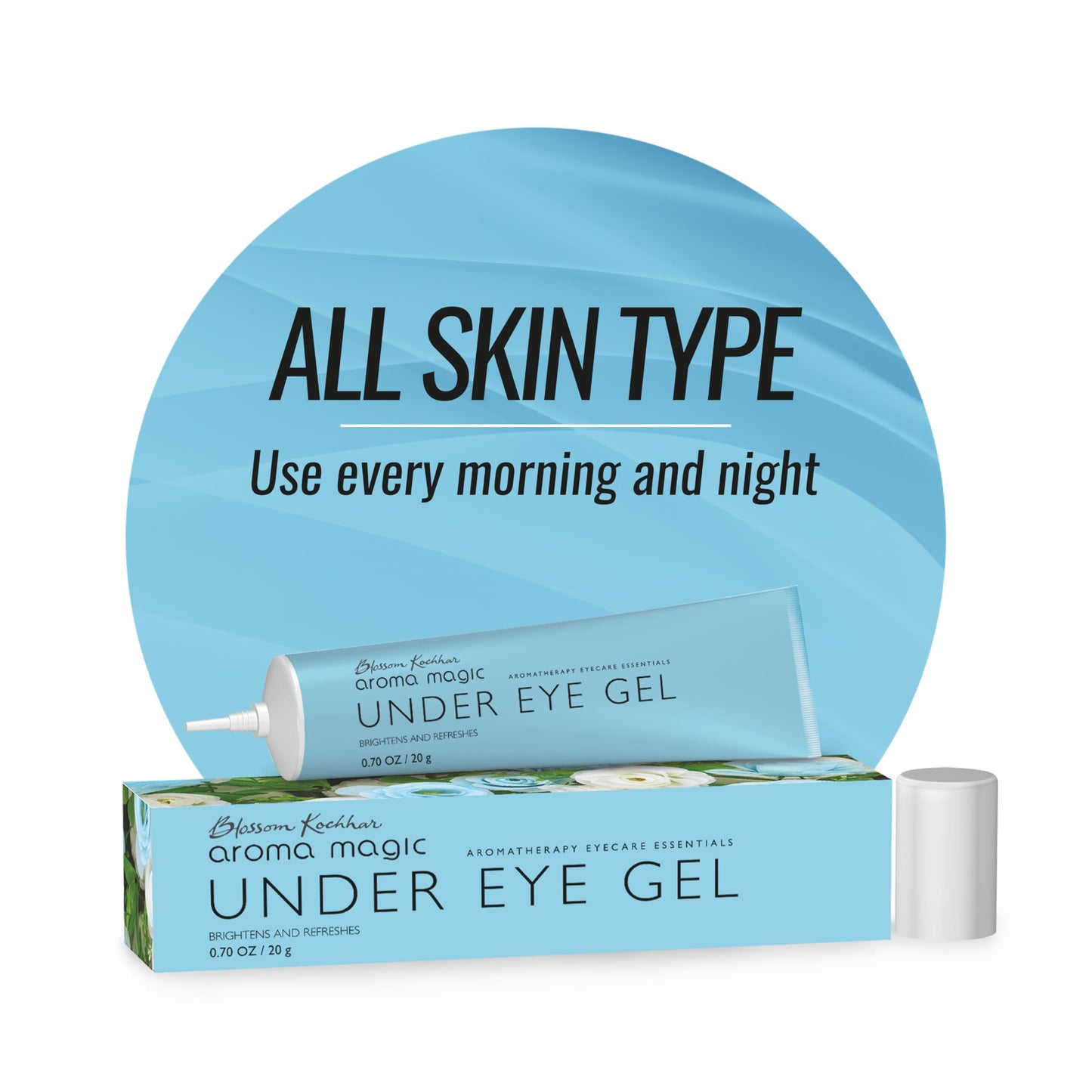Aroma Magic Under Eye Gel | Reduces Puffiness & Dark Circles | Refreshes & Firms Delicate Under Eye Skin | Soothes Tired Eyes | Lightweight Non-Greasy Beauty & Personal Care Aroma Magic