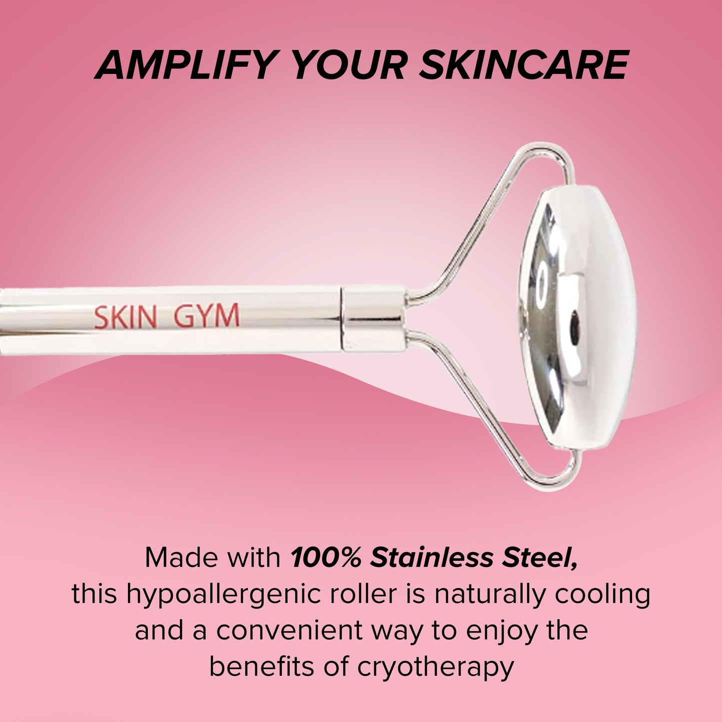 Skin Gym Face Roller for Wrinkles and Lifting - Anti-Aging Face Massager Skin Care Beauty Tool - Boost Radiance, Rejuvenate Skin, Sculpt, Lift Beauty & Personal Care SKIN GYM