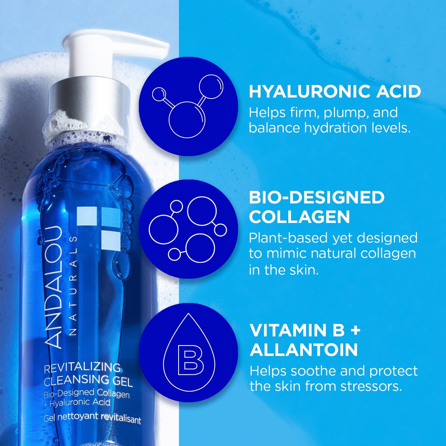 DEEP HYDRATION Revitalizing Cleansing Gel Beauty & Personal Care Andalou Naturals