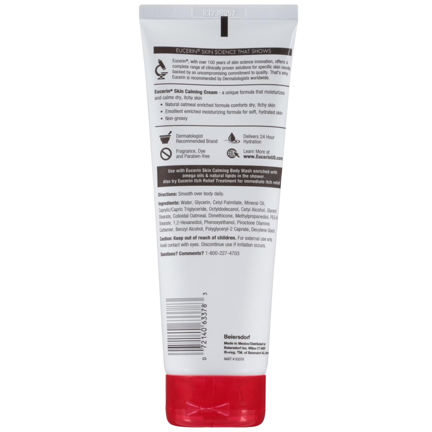Eucerin Skin Calming, Fragrance Free Creme 8 OZ Beauty & Personal Care Eucerin