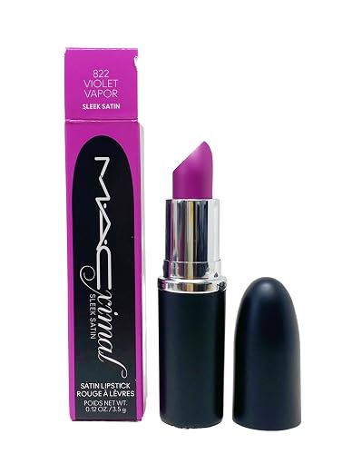 MAC Cosmetics Ximal Sleek Satin Lipstick - 822 Violet Vapor (Electric violet) 0.12 Oz / 3.5 g Beauty & Personal Care MAC