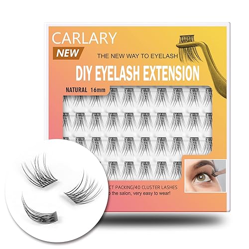 Lash Clusters, DIY Eyelash Extension, Reusable Individual Lashes, Natural Fluffy Wispy Individual Eyelash Clusters for Home Eyelash Extensions Beauty & Personal Care WONSIS