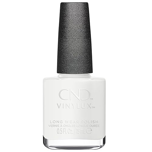CND Vinylux Longwear White Nail Polish, Gel-like Shine & Chip Resistant Color, Studio White, 0.5 fl. oz Beauty & Personal Care CND