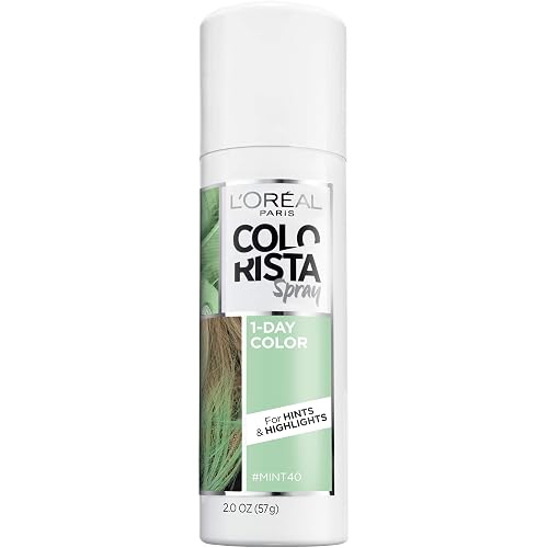 L'Oreal Paris Colorista 1-Day Washable Temporary Hair Color Spray, Mint, 2 Ounces Beauty & Personal Care L'Oreal Paris