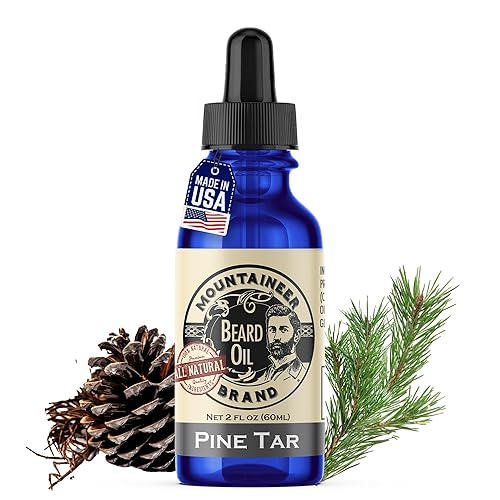 Mountaineer Brand Natural Beard Oil with Pine Tar Scent | Made in West Virgina | Hydrates, Moisturises, Softens & Conditions for Beard Growth | Treats Beauty & Personal Care Mountaineer Brand, 100% Natural Always