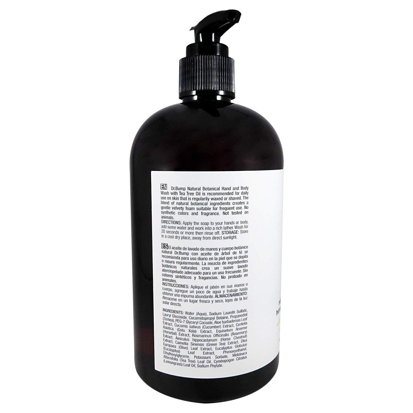 Waxness Dr. Bump Botanical Body Wash & Lotion Kit Tea Tree & Lemongrass 2 x 16 fl oz (480 ml) - Professional Skin Care - Made in USA Beauty & Personal Care Waxness