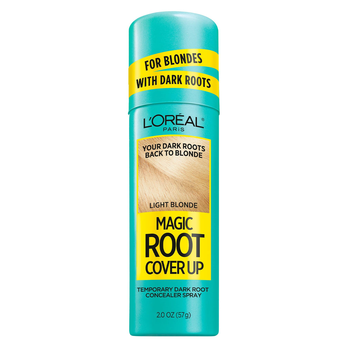 L'Oreal Paris Magic Root Cover Up Gray Hair Spray, 100% Gray Hair Coverage with Buildable, Lightweight, Transfer-Resistant, and Temporary Formula