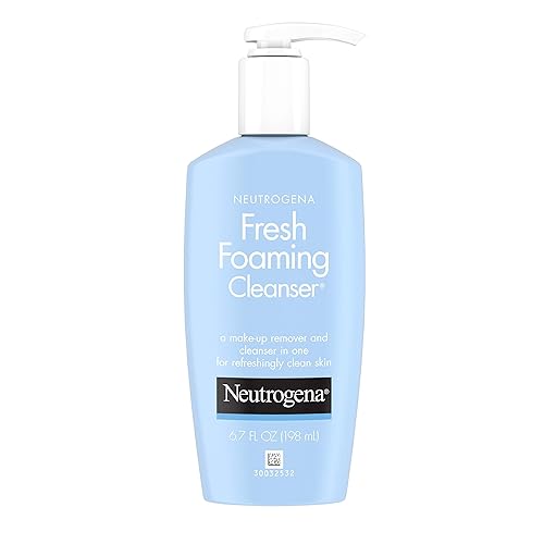 Neutrogena Fresh Foaming Gentle Daily Facial Cleanser & Makeup Remover, Soap Free, Removes Dirt, Oil & Waterproof Makeup, Non-Comedogenic Beauty & Personal Care Neutrogena