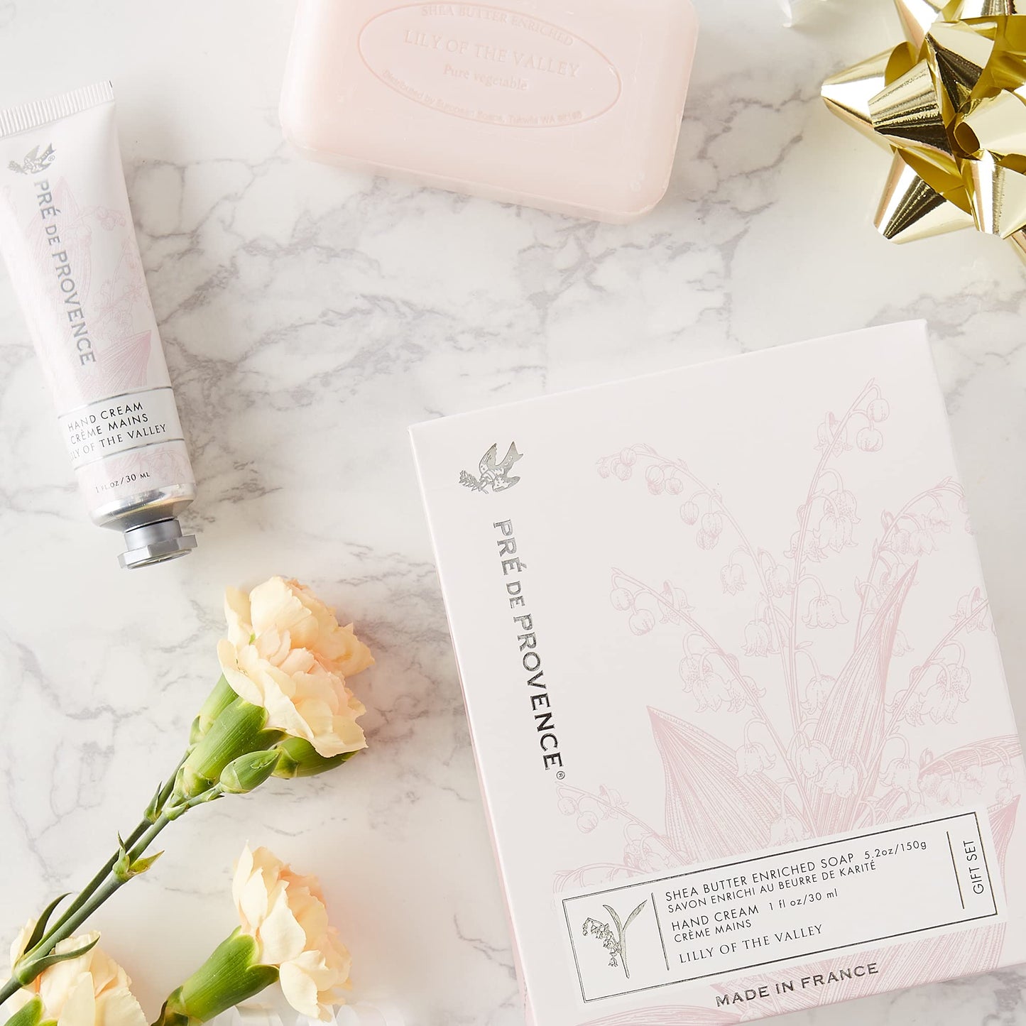 Pre de Provence Gift Set Collection 150 Gram Soap Bar & 1 fl oz Hand Cream, Lily of the Valley,5319 Beauty & Personal Care Pre de Provence
