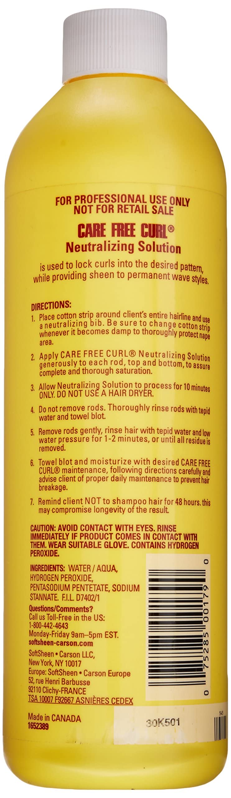 Softsheen Carson Care Free Curl Neutralizing Solution Beauty & Personal Care Dark and Lovely