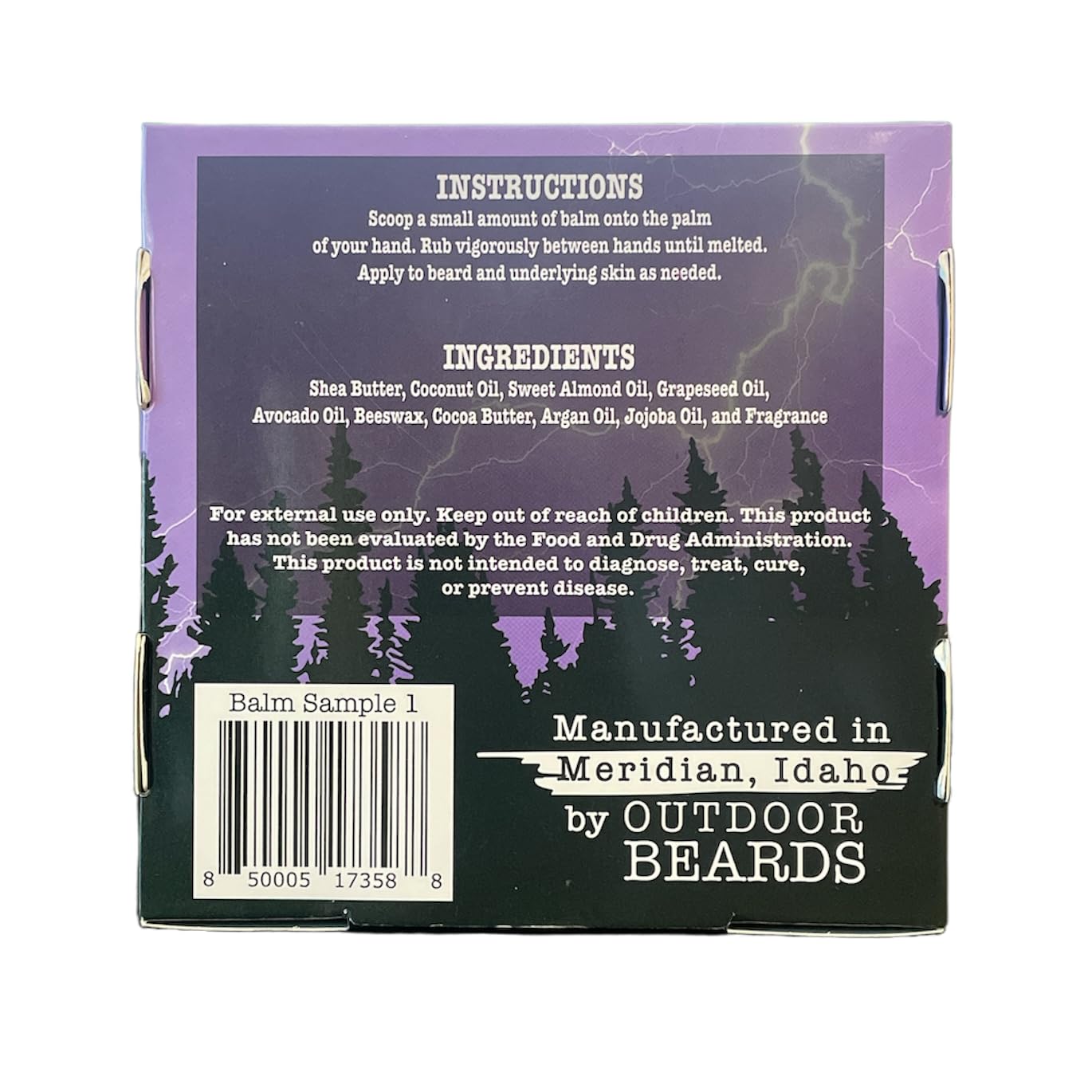 Outdoor Beards Beard Balm - 2 oz Cleansing Balm for Beards Short or Long - Beard Conditioner for Men - Essential Moisturizer for Every Man's Beard Beauty and Personal Care Outdoor Beards