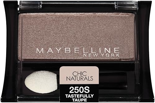 Maybelline New York Expert Wear Eyeshadow Singles, Chic Naturals 250s Tastefully Taupe, 0.09 Ounce Beauty & Personal Care MAYBELLINE