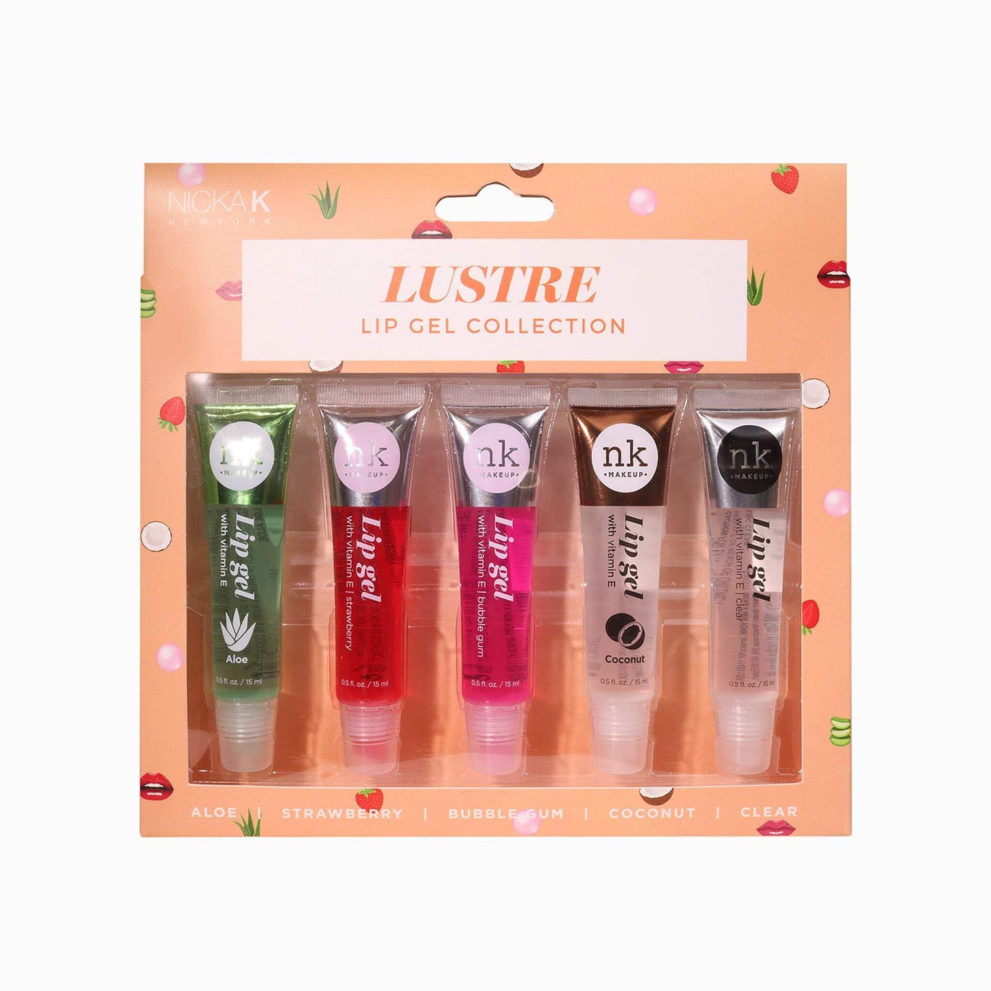 NICKA K NEW YORK Lip Gel Collection, High Shine, Non-Sticky, Lightweight Lip Gloss (MLLG03N Soothing) Beauty & Personal Care NICKA K NEW YORK