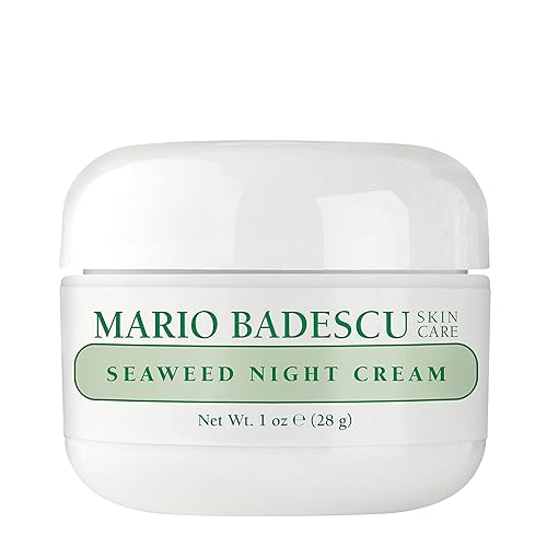 Mario Badescu Seaweed Night Cream for Women Anti Aging Oil-Free Moisturizer with Collagen & Sodium Hyaluronate, Ideal for Combination, Oily or Beauty & Personal Care Mario Badescu