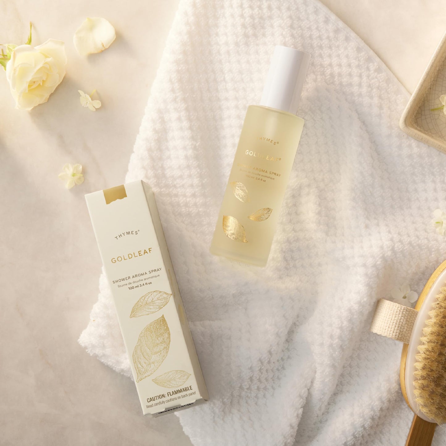 Thymes Daily Shower Spray for a Spa Like Experience - Home Essentials - Mist Scented with Jasmine, Rose, Hyacinth, Lily of the Valley & Oak Moss Beauty and Personal Care Thymes